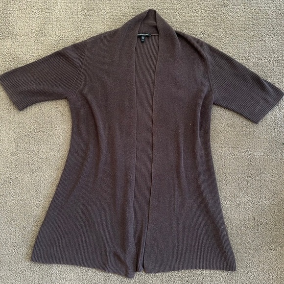 Eileen Fisher Cotton Silk Cord Cardigan - Picture 2 of 3